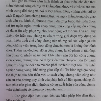 Sổ Tay Công Chứng Viên - Những Vấn Đề Cần Lưu Ý Khi Công Chứng Một Số Loại Giao Dịch Khác ( Tập 2 )