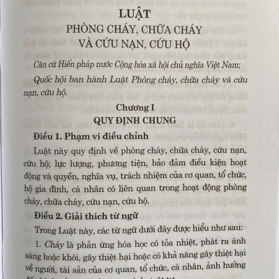 Luật Phòng Cháy, Chữa Cháy Và Cứu Nạn, Cứu Hộ Năm 2024