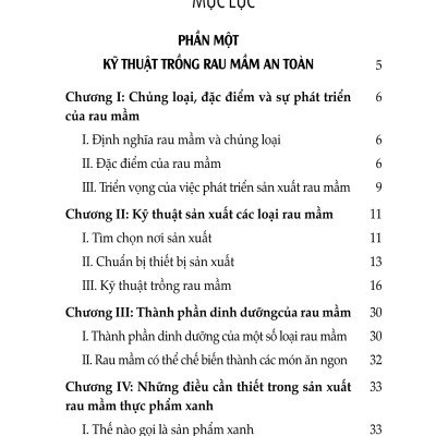 Nông Nghiệp Xanh, Sạch - Kỹ Thuật Trồng Rau Mầm