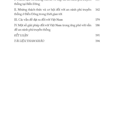 An Ninh Phi Truyền Thống Ở Biển Đông - Cơ Hội Và Vấn Đề Đặt Ra Đối Với Việt Nam