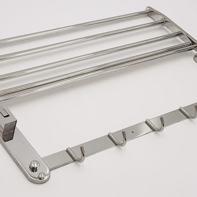 Kệ treo khăn tắm Inox SUS 304 đa chức năng Eurolife EL-B7 (Trắng bạc)