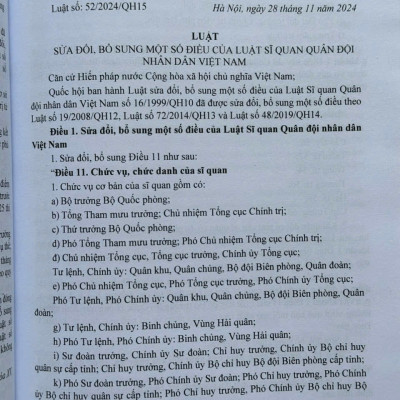Sách Hệ Thống Toàn Văn 18 Văn Bản Luật được thông qua tại Kỳ họp thứ 8, Quốc hội khóa 15 (V2552T)