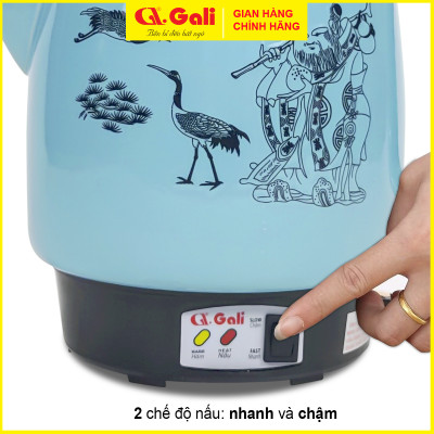 Ấm Sắc Thuốc Gali GL-1800, dung tích 3,3L đa chức năng nấu các loại thuốc Bắc, Nam, Thảo Dược,... thân bằng gốm sứ cao cấp chịu nhiệt tốt. Bảo hành chính hãng. Siêu Sắc Thuốc, Ấm Nấu Thuốc