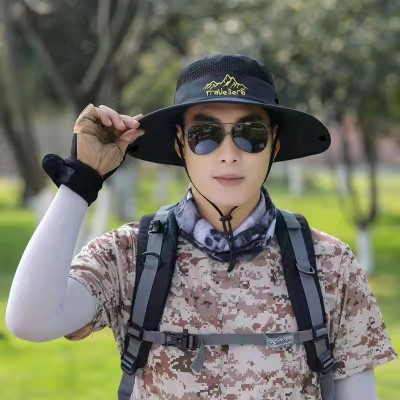 Mũ Nón Vành Che Nắng Chống Tia UV Travellers Có Dây Đeo Tiện Dụng Khi Đi Câu Cá Leo Núi