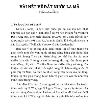 Tìm Hiểu Văn Hóa La Mã