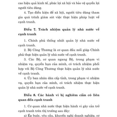 Luật cạnh tranh (hiện hành) bản in 2024