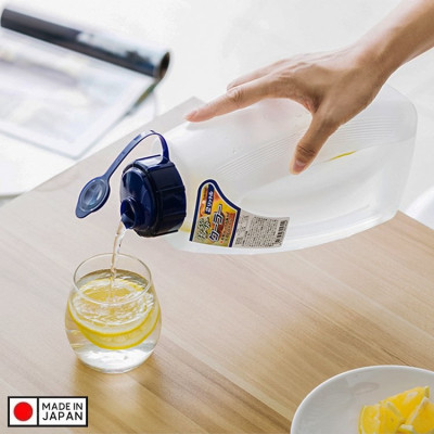 Bộ 2 bình nhựa có nắp đậy chịu nhiệt cao cấp với dung tích 2000ml - Hàng Nội Địa Nhật