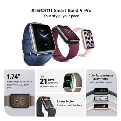 Vòng Đeo Tay Thông Minh Xiaomi Smart Band 9 Pro – Hàng Chính Hãng