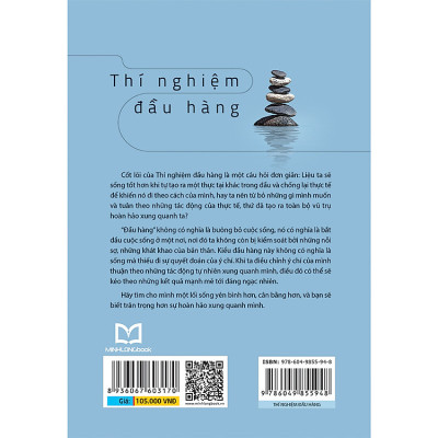 Sách: Thí Nghiệm Đầu Hàng – Hành Trình Tuân Theo Sự Hoàn Hảo Của Dòng Đời