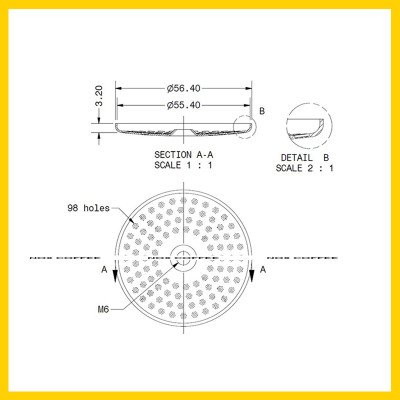 Lưới lọc IMS cho máy Nouva Simonelli   | IMS shower screen SI 200 IM Nouva Simonelli