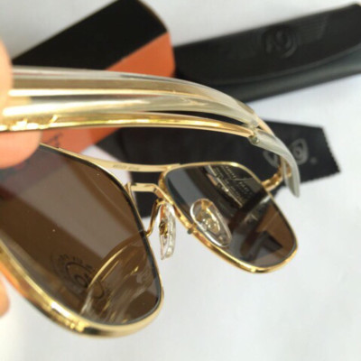 Kính râm nam Ao dáng phi công mắt thủy tinh cao cấp + Fullbox phụ kiện