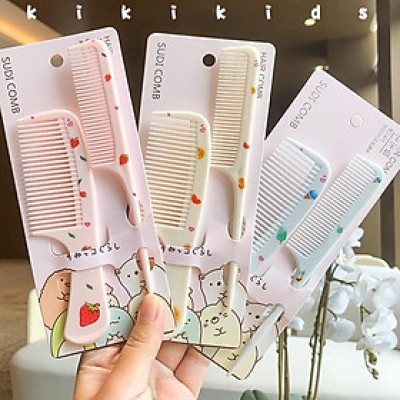 Set 2 Lược Chải Tóc Cute - giao hình và màu ngẫu nhiên 