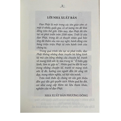 Sách - Nhân Quả Ba Đời - Chính Thông Book