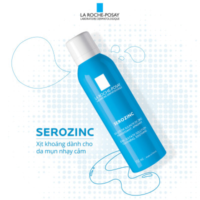 Xịt Khoáng Giúp Làm Sạch Và Dịu Da La Roche-Posay Serozinc (150ml) - TẶNG MÓC KHÓA