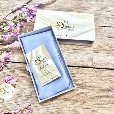 Khăn Lụa Sen Silk Việt Nam - 100% Lụa tơ tằm cao cấp - Silk Scarf for Women Event Business Travel