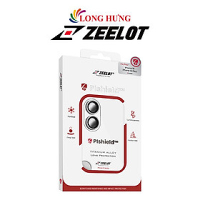 Dán Camera cường lực viền màu chống va đập Zeelot PIshield iP16/16 Plus - Hàng chính hãng