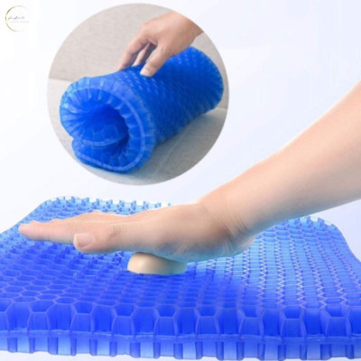 Chống đau mỏi Đệm ngồi lót mông 3D Silicon thoáng khí cấu trúc tổ ong - dáng mới đệm rộng Ô tô