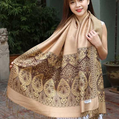 Khăn Pashmina Thêu Kim Tuyến – PMT901