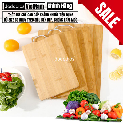 Thớt Tre Kháng Khuẩn Cao Cấp - Có Khuy Treo Chống Nấm Mốc Bền Đẹp Kháng Khuẩn Không Bị Mùn An Toàn Vệ Sinh - Chính hãng dododios