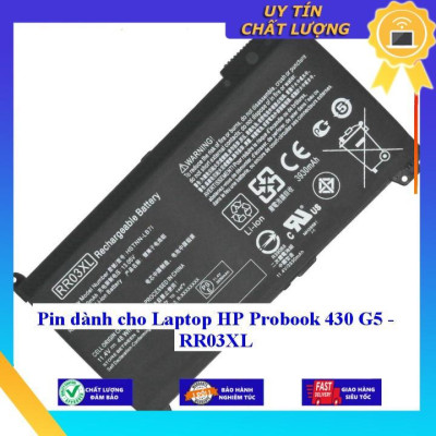 Pin dùng cho Laptop HP Probook 430 G5 - RR03XL - Hàng Nhập Khẩu New Seal