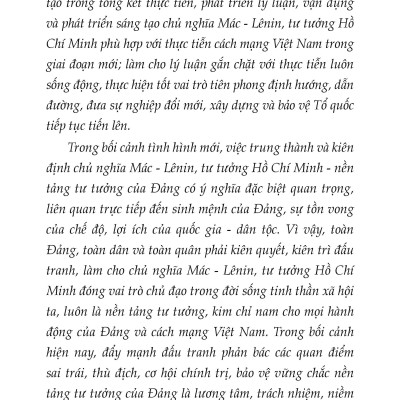 Bảo Vệ Nền Tảng Tư Tưởng Của Đảng Tiếng Gọi Từ Trái Tim, Mệnh Lệnh Của Cuộc Sống