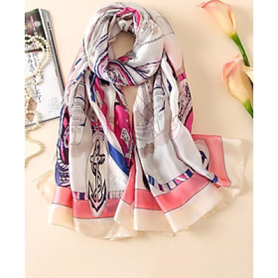 Khăn Choàng Cổ Lụa Hàng Châu Thời Trang - KLHC18502 (90 x 180 cm)