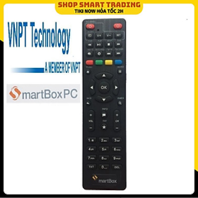 Remote điều khiển đầu thu VNPT SMARTBOX SMART BOX sử dụng 2 viên pin AA phím bấm mềm êm tay - Hàng nhập khẩu