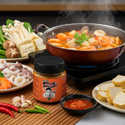 Sốt Trộn Sa Tế Tôm CayTeDai X1 Chuẩn Vị Đậm Đà, Gia Vị Tuyển Chọn - Sốt Trộn Ăn Liền Lâm Vlog Caytedai Trộn Món Gì Cũng Hợp