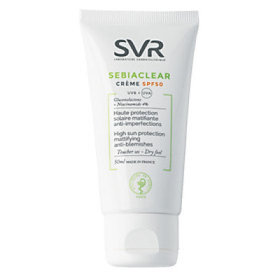 Kem Làm Giảm Mụn Và Chống Nắng SVR Sebiaclear Crème SPF 50 Tuýp 50ml - SSPF50