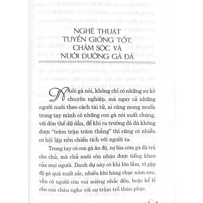 Cách Chọn Gà Đá - Tác Giả Vũ Hồng Anh  - Vanlangbooks