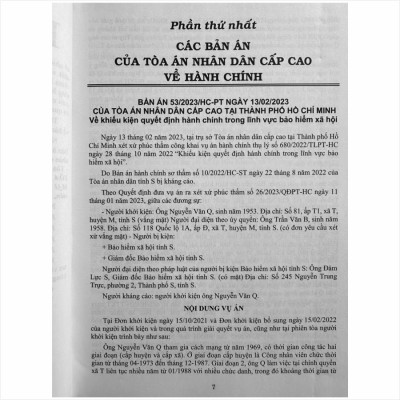 Sách Tuyển Tập Các Bản Án Của Tòa Án Nhân Cấp Cao Về Hành Chính - Kinh Doanh Thương Mại - Hôn Nhân Gia Đình - Lao Động (Dành cho Thẩm phán, Thẩm tra viên, Hội thẩm, Kiểm sát viên, Luật sư và các học viên tư pháp ) - TS. Trần Văn Hà (V2446A)