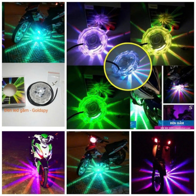 Đèn LED Gầm Xe Máy Ô Tô 48 Tia – Đảo Màu Tự Động, Chớp Nháy Cực Đẹp, Siêu Bền 12V-80V