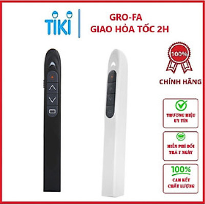 Bút Laser, Bút Trình Chiếu Điều Khiển Từ Xa Có Đầu USB Kết Nối Với Máy Tính - Hàng chính hãng