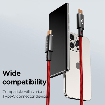 Cáp Sạc Nhanh Pisen Quick Platinum USB-C (C-C) PD 60W 1m