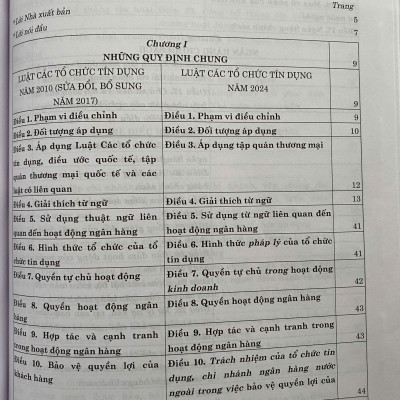 Luật Các Tổ Chức Tín Dụng Năm 2024 - So Sánh và Bình Luận