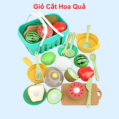 Đồ chơi - 218-25X Bộ mô hình đồ chơi cắt trái cây (KT 21x13x10cm)