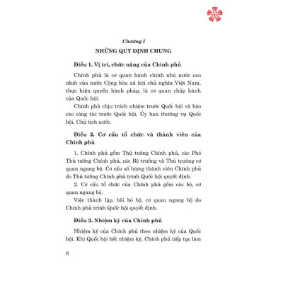 Luật Tổ chức Chính phủ (bản in 2023)