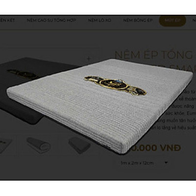 Nệm Ép Tổng Hợp Kim Cương  Eumixed Smart - mềm mại, êm ái- Áo nệm sang trọng.