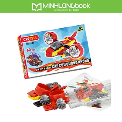 Đồ Chơi: Ghép Hình - Lực Lượng Cứu Hộ_ Cấp Cứu Đường Không (62 Chi Tiết) DK81177