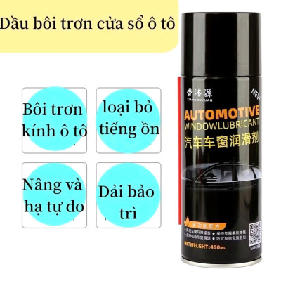 Xịt Dưỡng Gioăng Cao Su Ô Tô, Chống Kẹt Cửa Kính Hiệu Quả - Silicon Spray [AUTOMOTM] 450ml ,  đèn trang trí