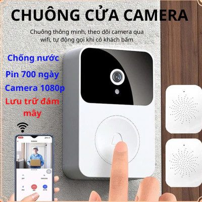 ChuôngCửa Không Dây Cao Cấp Kèm Camera Wifi – Kết Nối Ổn Định, Chống Nước, Xuyên Tường 300m