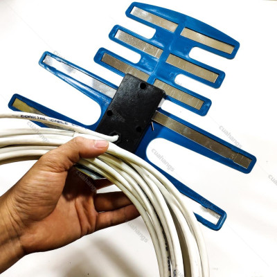 Anten thông minh thu sóng DVB T2 + 15m dây cáp + Jack nối (Hàng chính hãng)