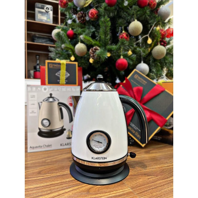ẤM SIÊU TỐC KLARSTEIN AQUAVITA WHITE 1,7L 10021358 - Hàng Chính Hãng