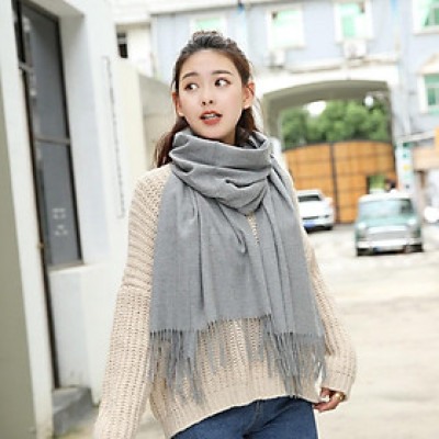 KHĂN CHOÀNG CASHMERE TRƠN MÀU CAO CẤP HÀNG LOẠI I MS03