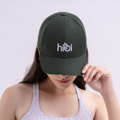 Mũ lưỡi trai thể thao 6 múi Hibi Sports A006 ôm đầu thêu 3D chữ basic, vải kaki cao cấp