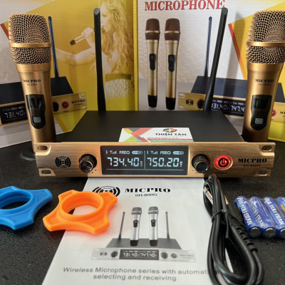 Micro Không Dây SH800G - Karaoke Gia Đình  - Sóng UHF - Âm thanh chuẩn - Hàng Chính Hãng