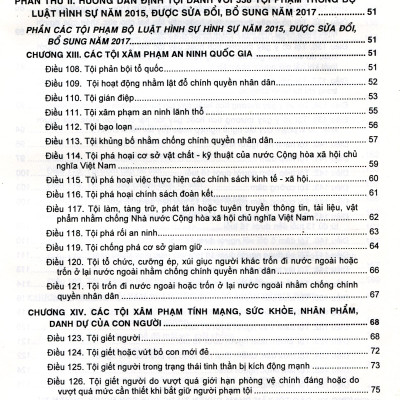 Phương Pháp Định Tội Danh Với 538 Tội Phạm Quy Định Trong Bộ Luật Hình Sự Năm 2015, Được Sửa Đổi, Bổ Sung Năm 2017 (Tái Bản Có Bổ Sung)