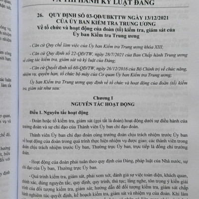 Sách Cẩm Nang Công Tác Đảng Ở Cơ Sở và Quy Định Mới về Kiểm Tra, Giám Sát, Kỷ Luật Đảng - V2534D