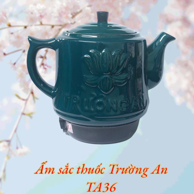 Ấm sắc thuốc Trường An TA 36 Rêu - Hàng chính hãng - Gốm sứ cao cấp  - Điện gia dụng - Siêu thuốc