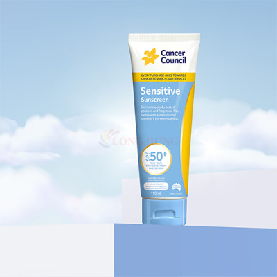 Kem chống nắng cho da nhạy cảm Cancer Council Sensitive Sunscreen SPF50+ - Hàng chính hãng